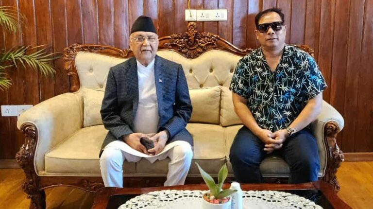 Resham Chaudhary meets PM Oli after withdrawing support from govt
