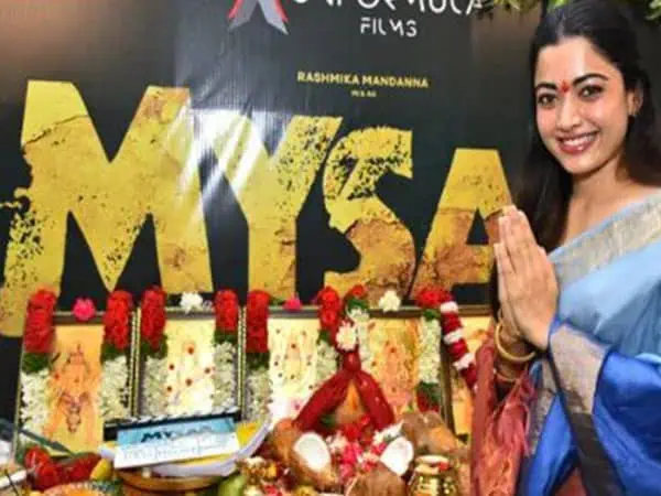 Rashmika Mandanna’s film ‘Mysaa’ launched in Hyderabad with traditional ceremony