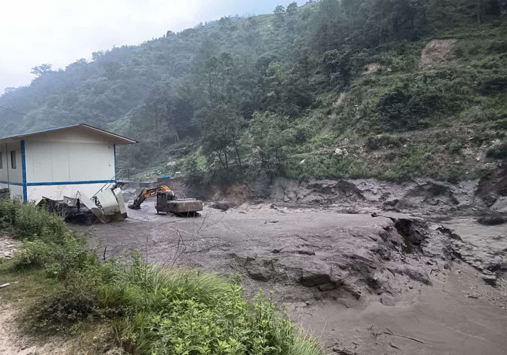 Floods cripple major hydropower projects in Rasuwa, 200 MW supply disrupted