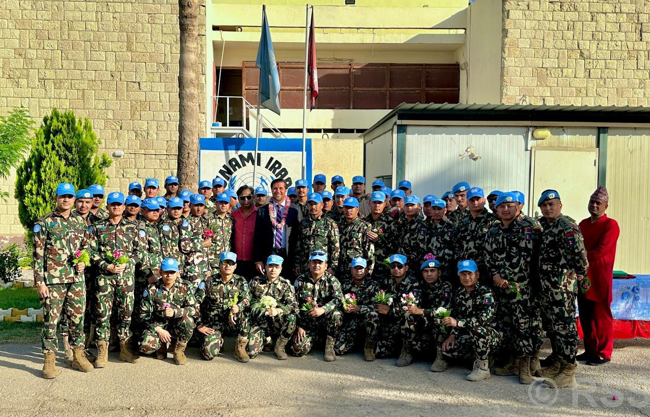 Nepal’s blue helmets return home from Iraq UN mission
