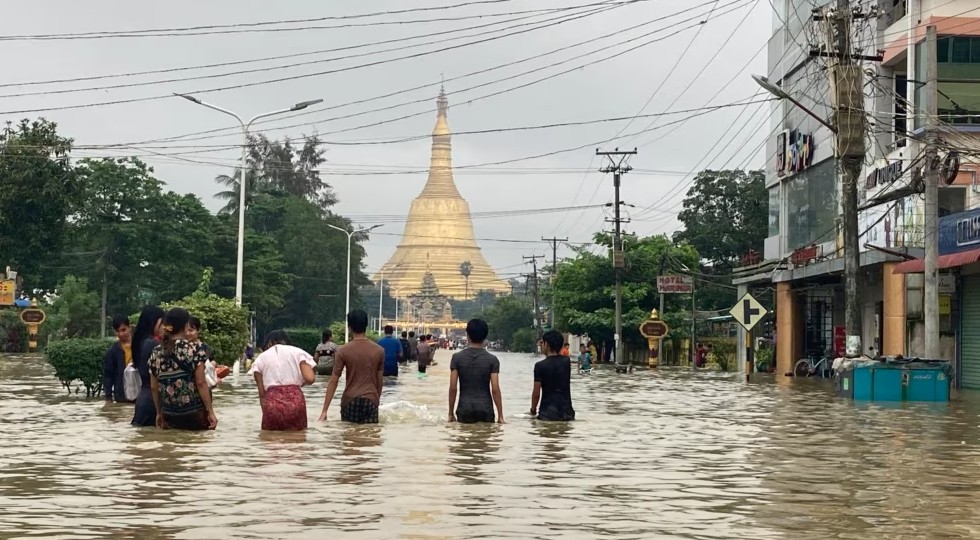 Over 10,000 people evacuated in southern Myanmar due to flooding