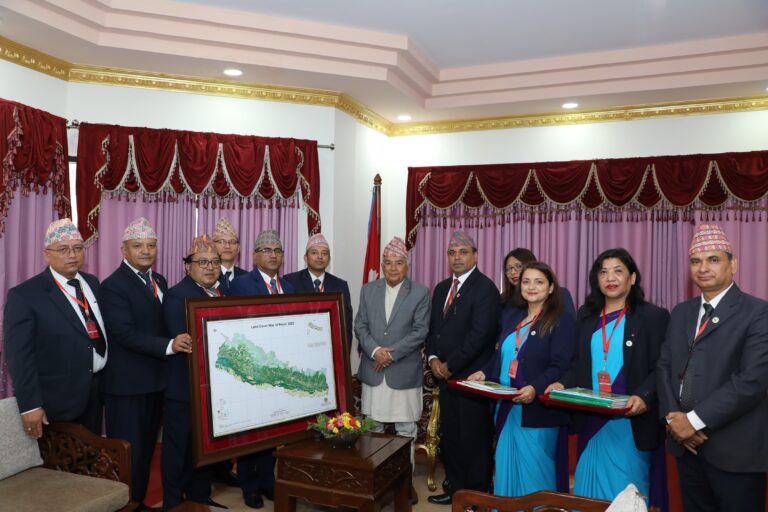 President Paudel unveils National Land Cover Map of Nepal