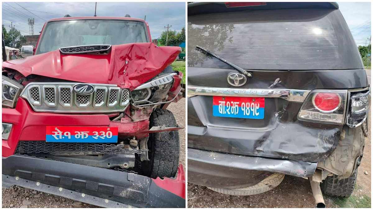 Two ministers’ vehicles collide in Kailali, no injuries reported