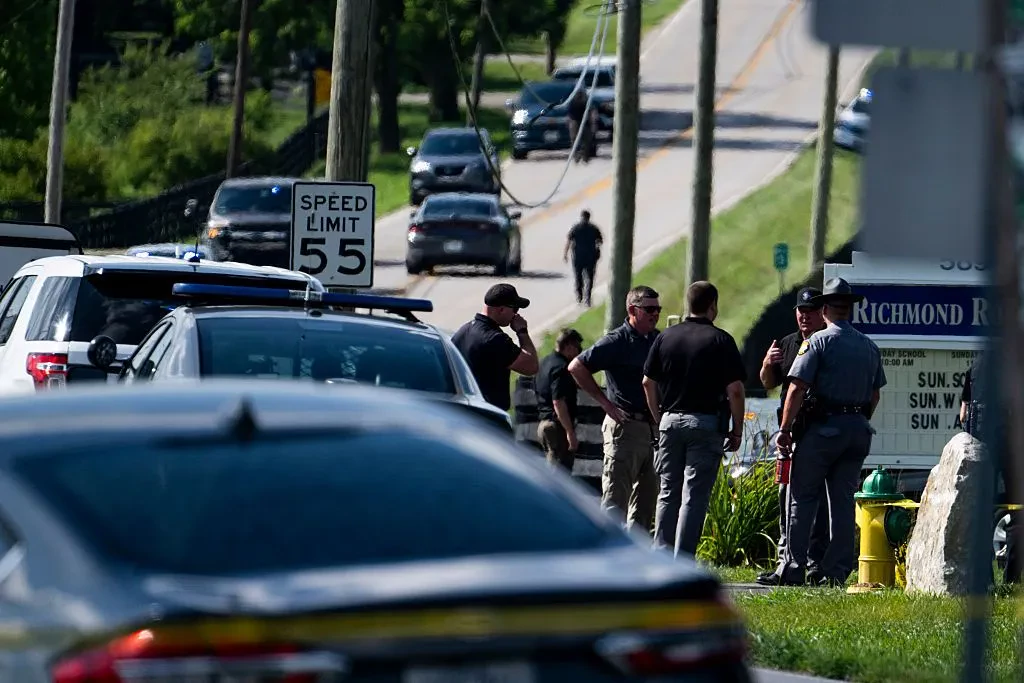 2 dead, suspect killed at a Lexington, Kentucky, church after suspect shot a state trooper, police say.