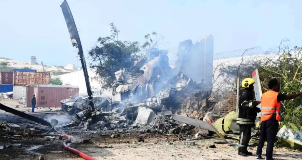 Three dead in AU helicopter crash in Somali capital: police