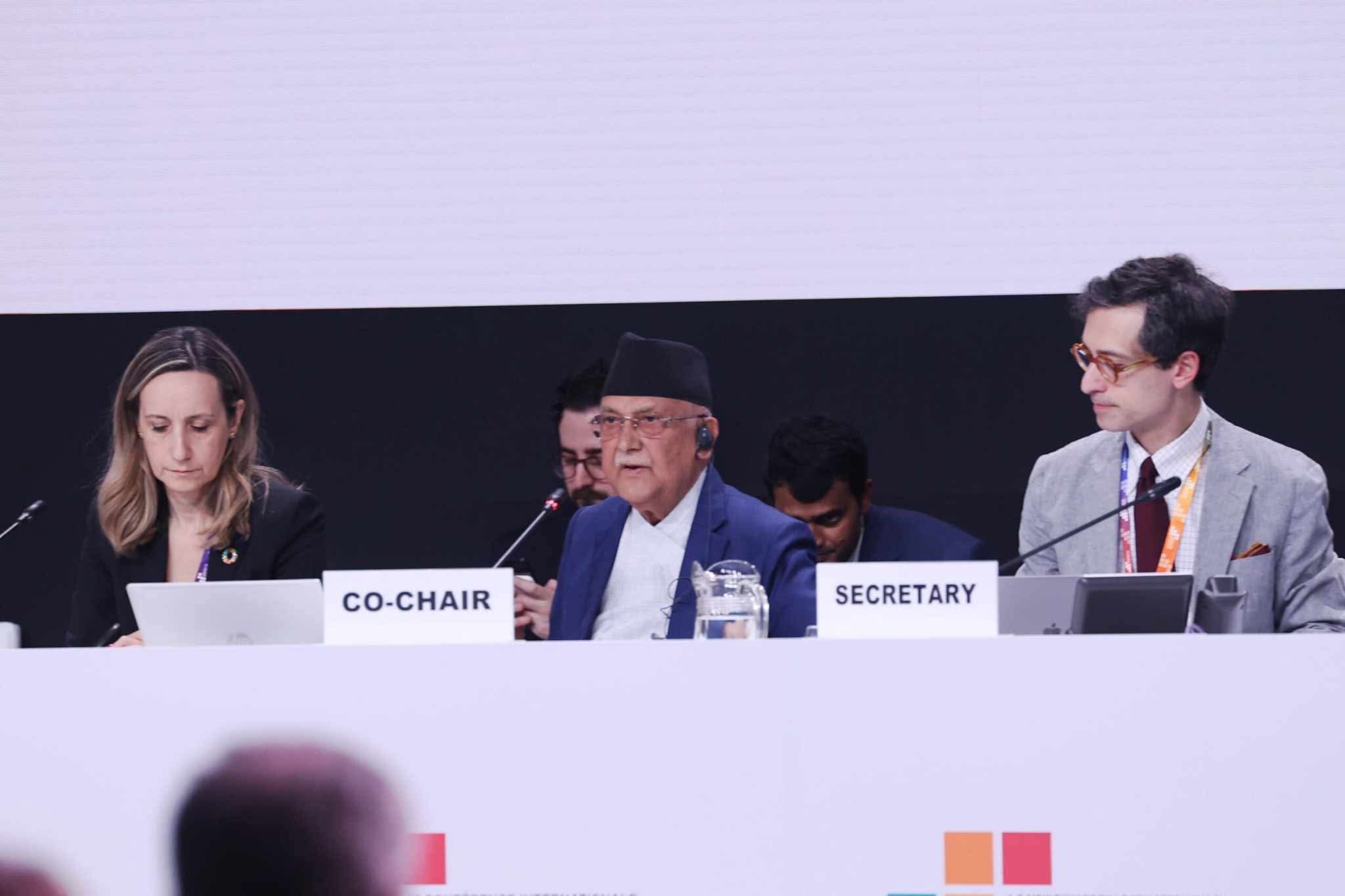 PM Oli stresses respect and dignity in international aid