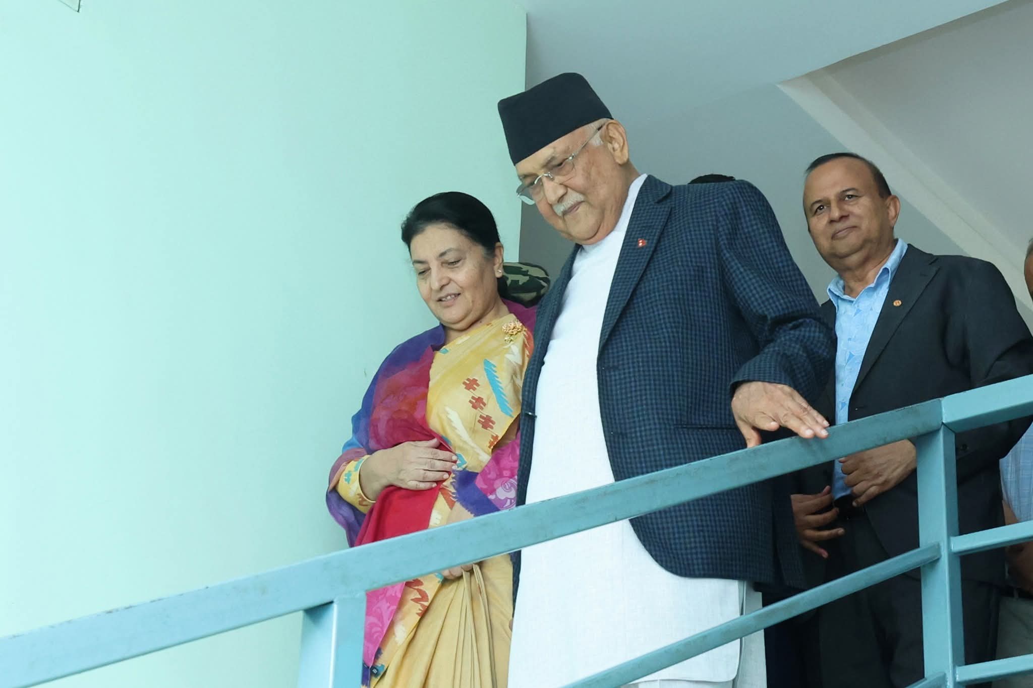 Bhandari claims talks with Oli focused only on national politics, not party membership