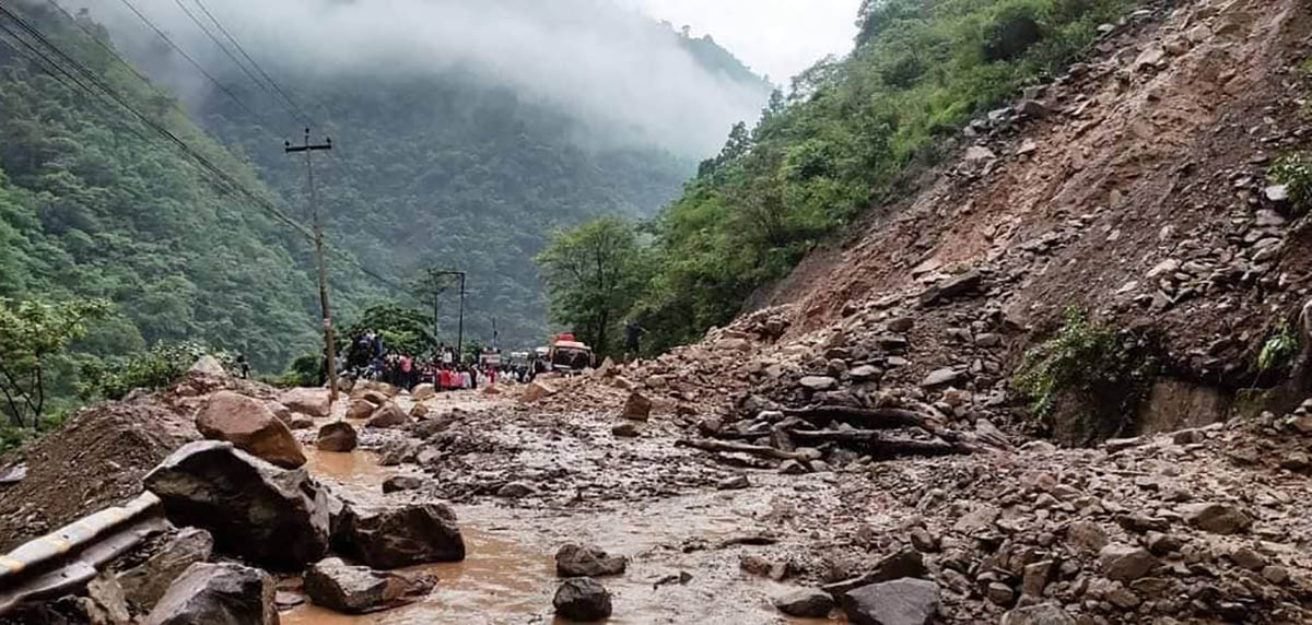 Heavy rain triggers floods, landslides; four more roads blocked across Nepal