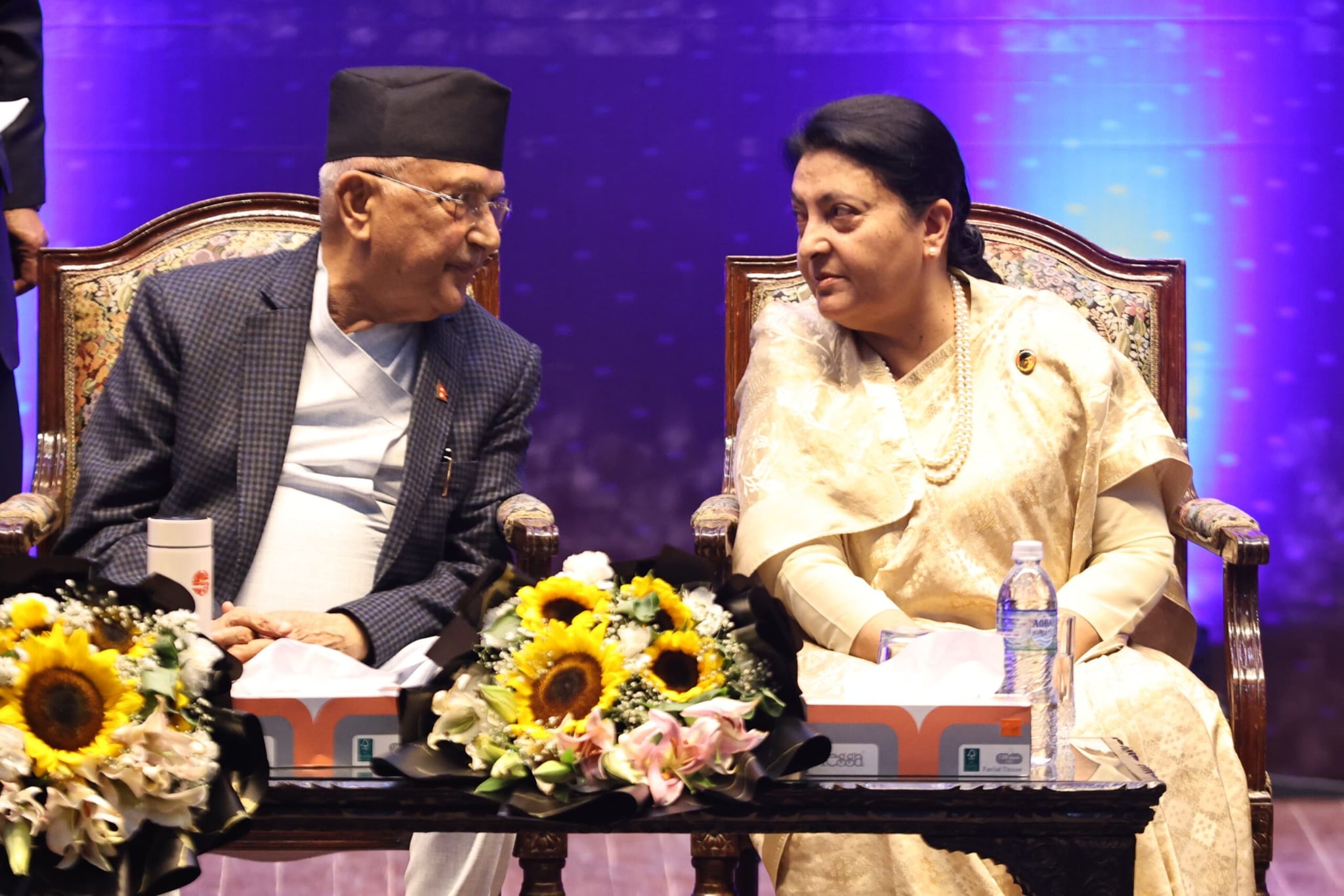 Old statement of PM Oli on former President Bhandari’s political role goes viral
