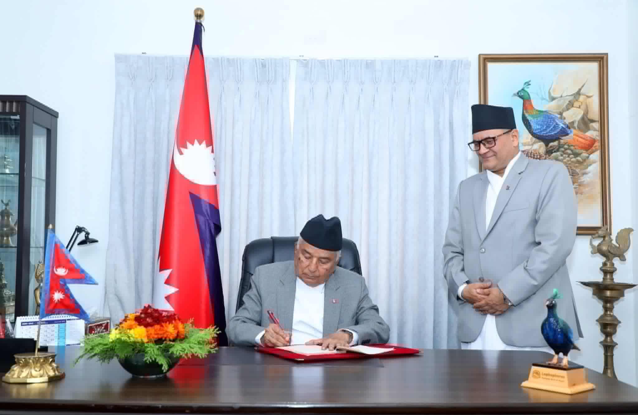 President Paudel authenticates three fiscal bills