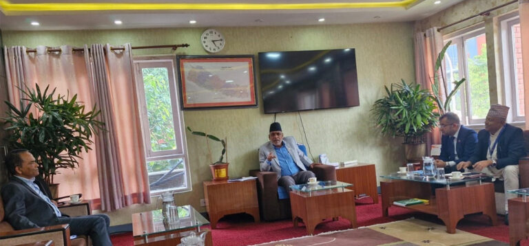 Minister Adhikari urges central bank to ease agriculture loan