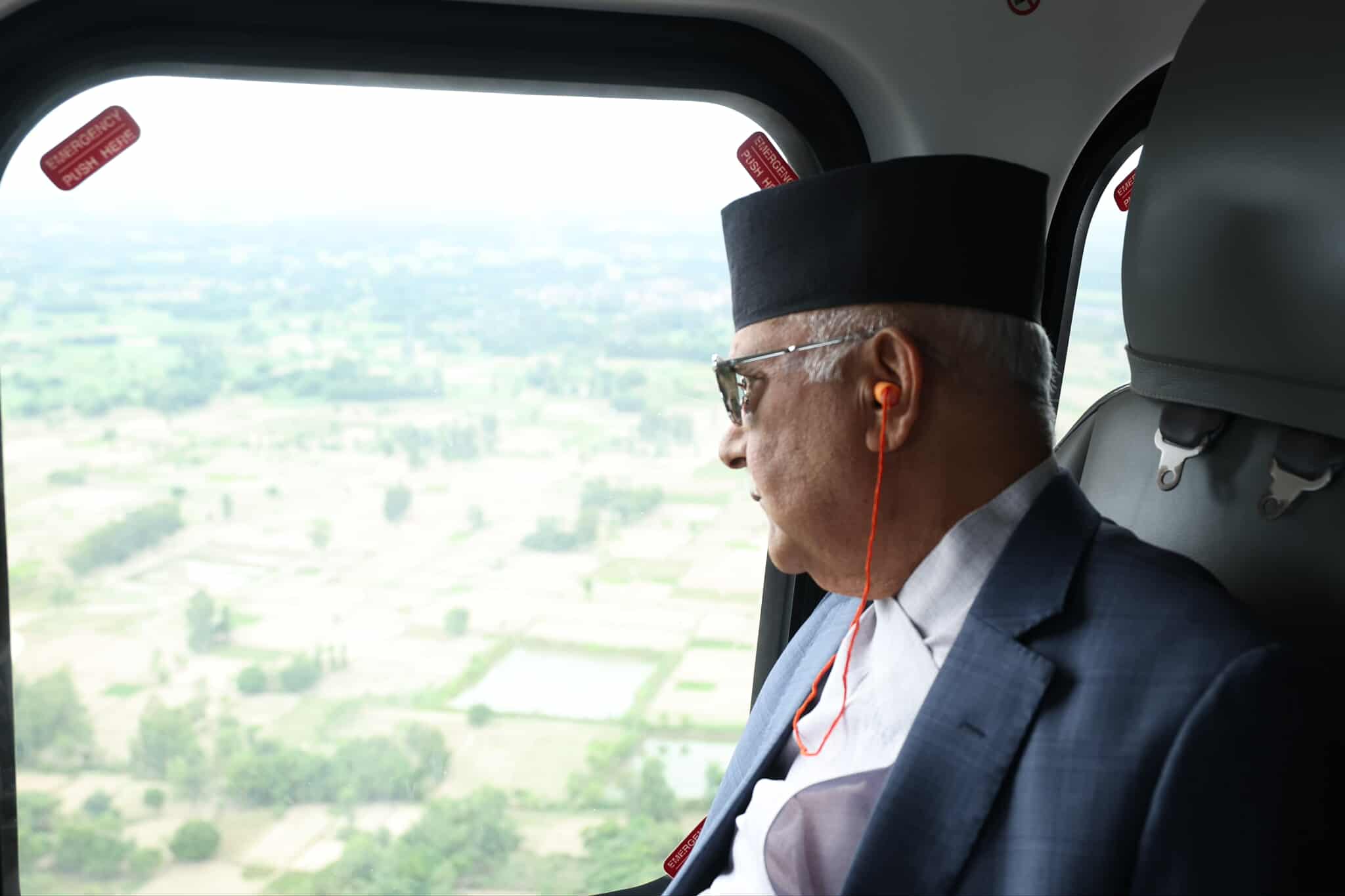 PM Oli inspects drought-hit areas in Madhes, inaugurates bridge in Mahottari