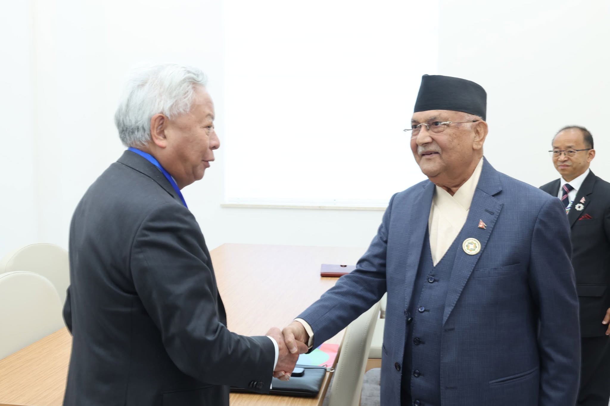 AIIB President holds courtesy meeting with PM Oli