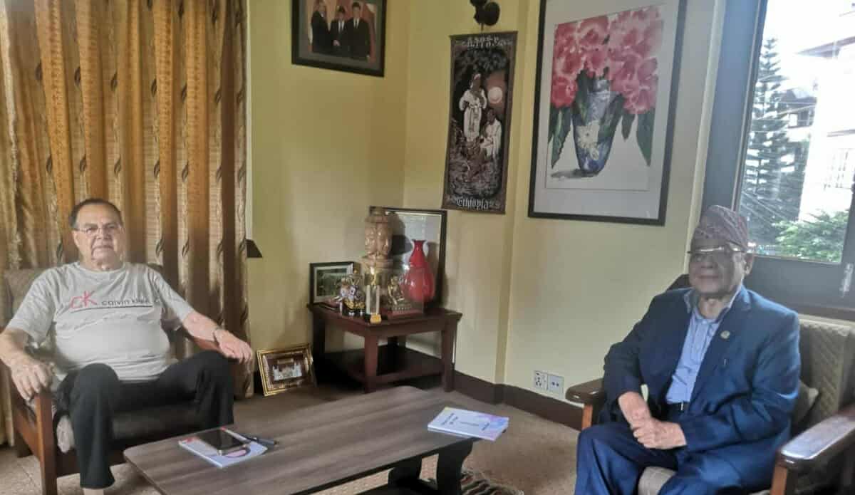 Gautam holds talks with Khanal as intra-party tensions rise