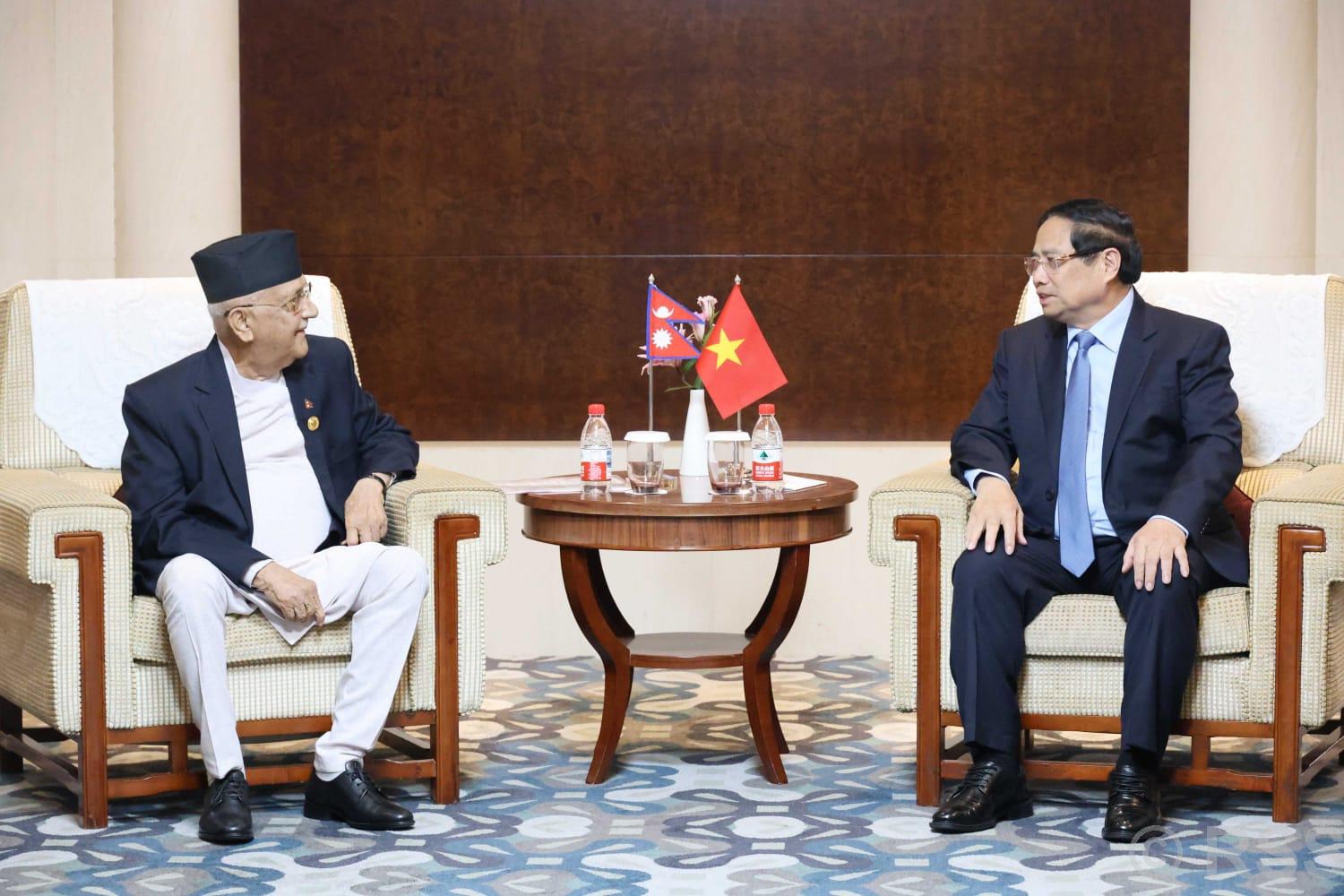 PM Oli holds bilateral meeting with Vietnamese PM