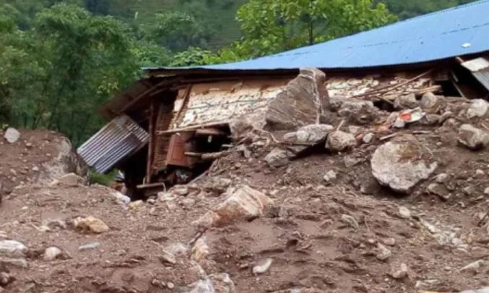 One house collapsed, 13 livestock dead in Baitadi landslide