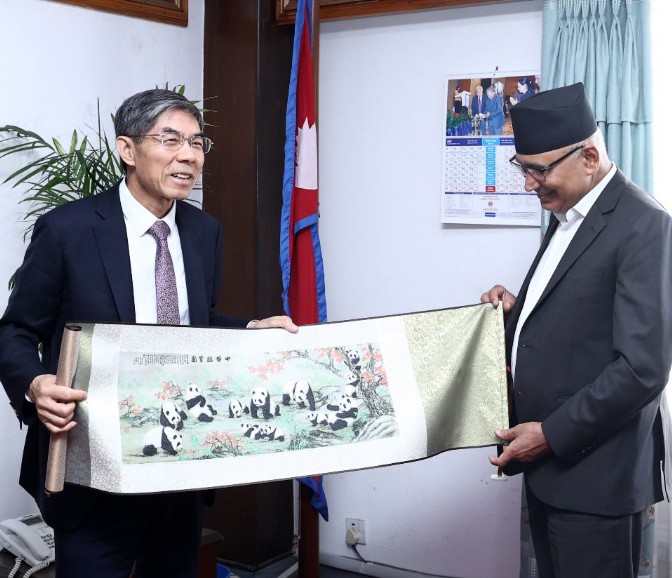 Paudel meets Chinese Vice-Minister Lingjun