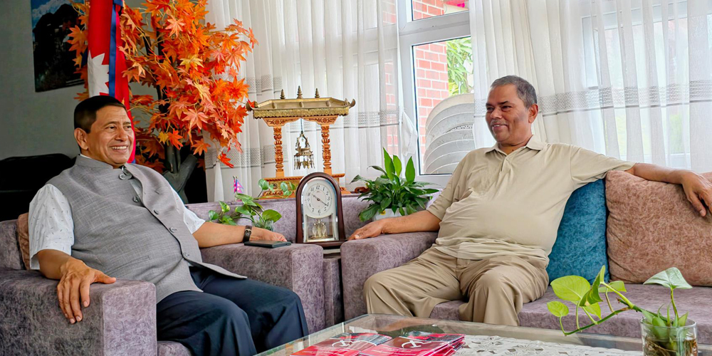 Leader Shrestha and Yadav discuss about protecting achievements