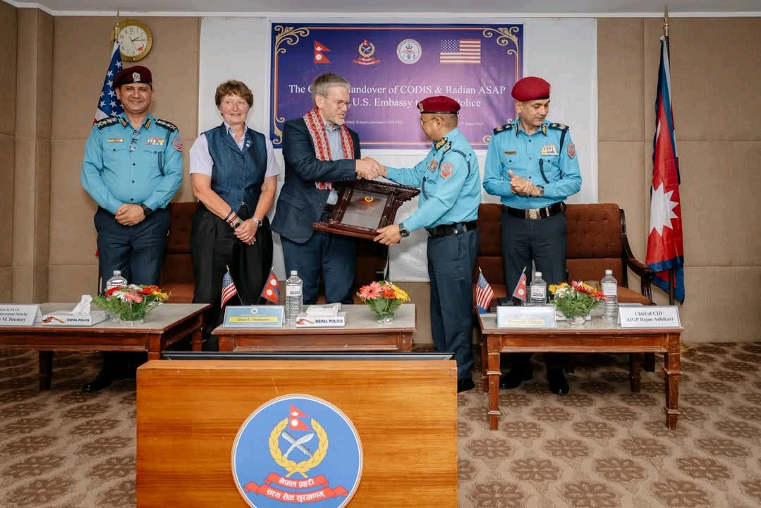 U.S. Embassy hands over forensic DNA and drug detection tools to Nepal Police
