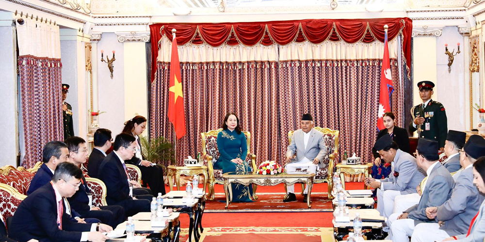 Nepal, Vietnam pledge to enhance cooperation as VP Xuan meets President Paudel