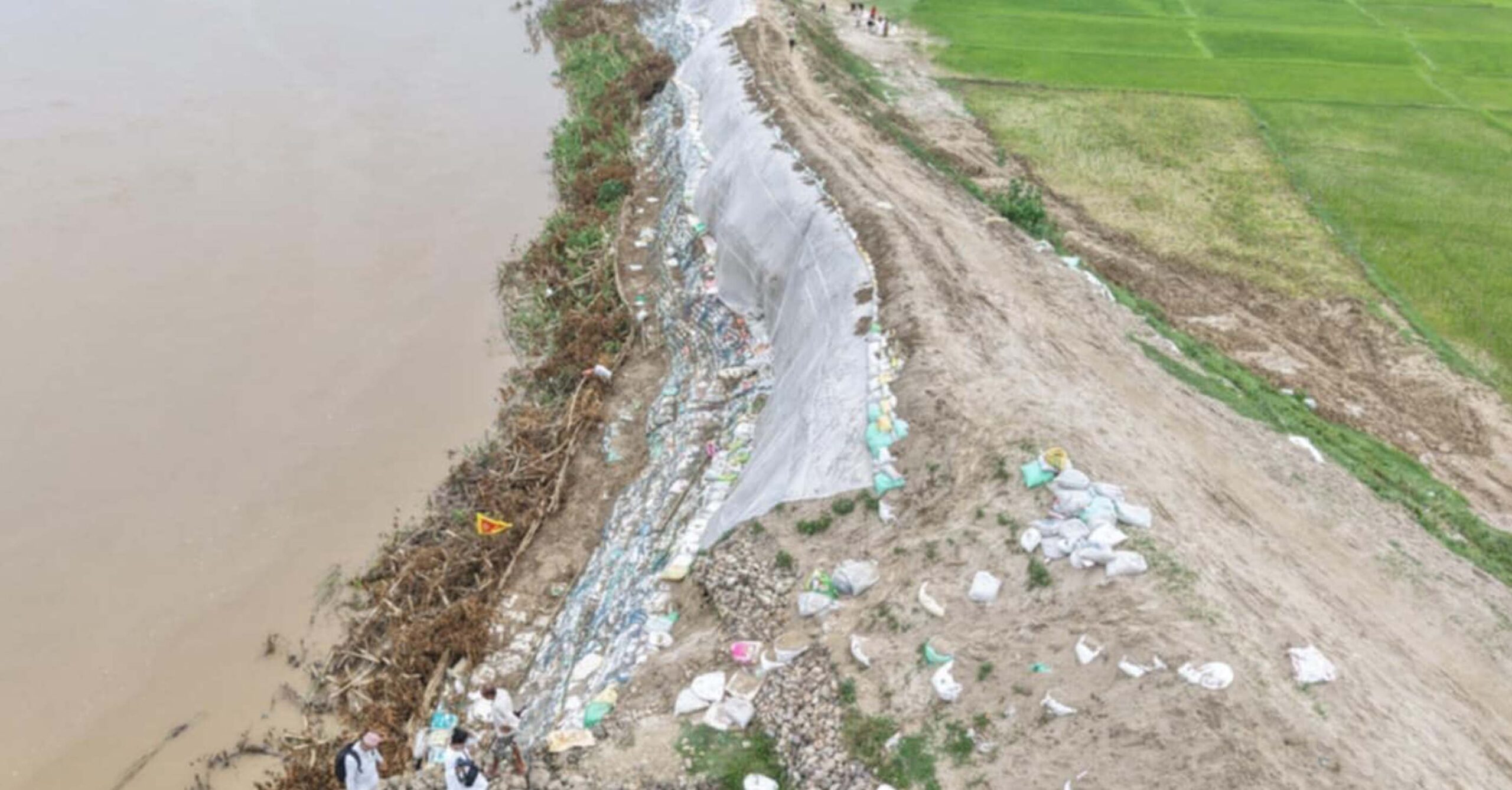 Emergency embankment along Rapti River gives a respite to locals
