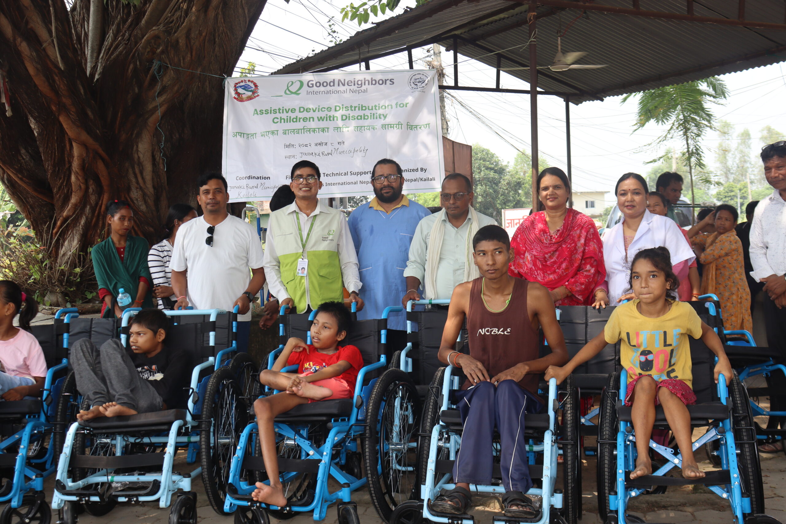 Assistive devices provided to people with disability