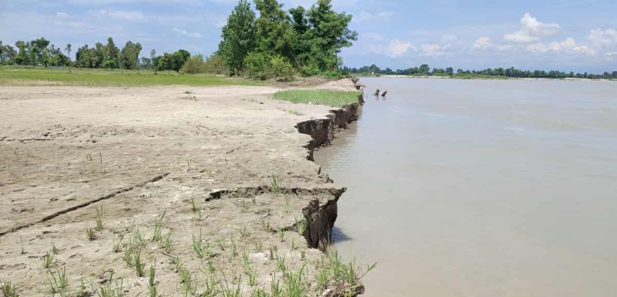 Mahakali River erosion threatens settlement in Kanchanpur