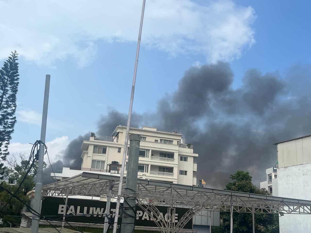 Protesters set fire to Prime Minister’s residence in Baluwatar
