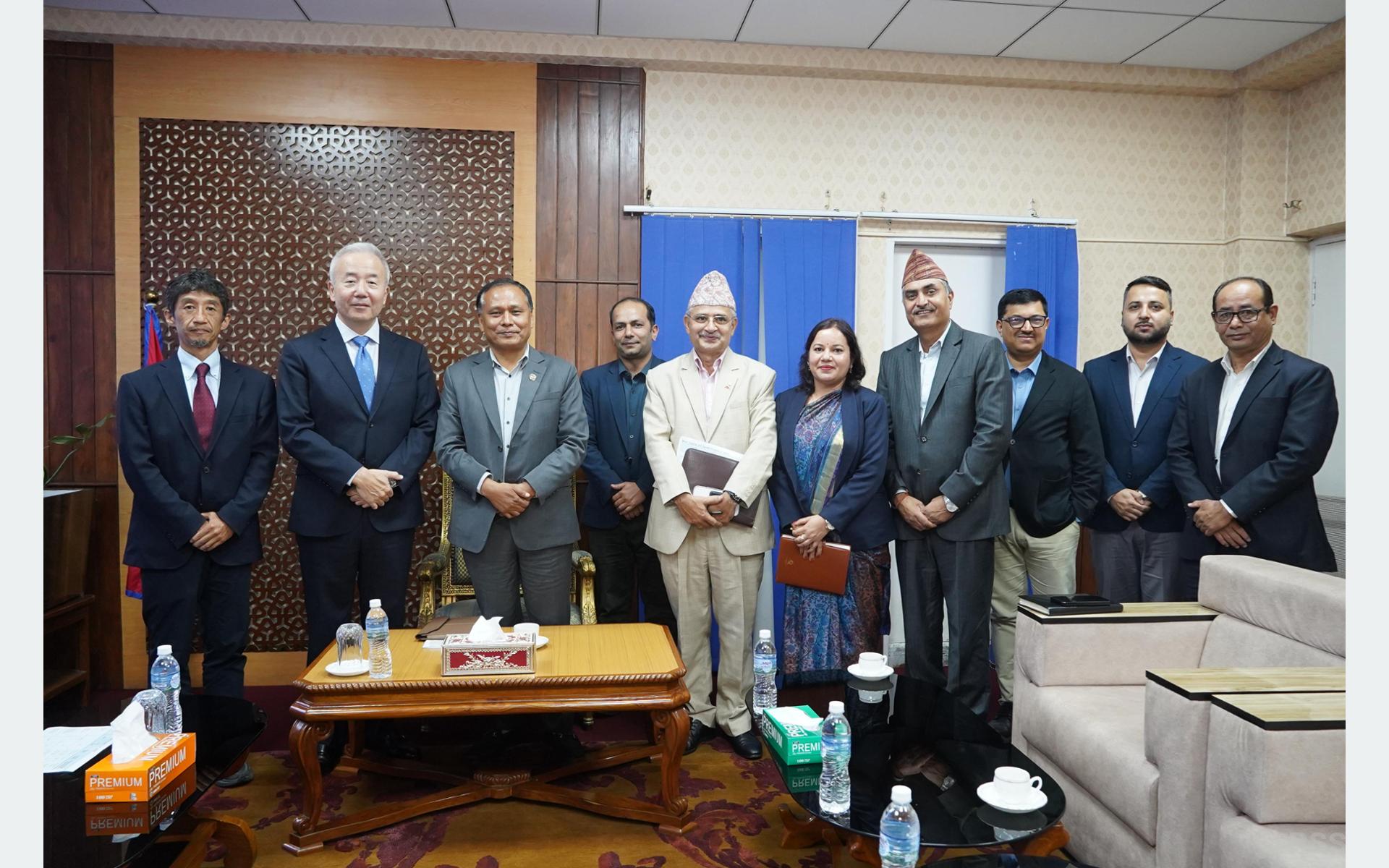 Japanese envoy Toru calls on Minister Ghising