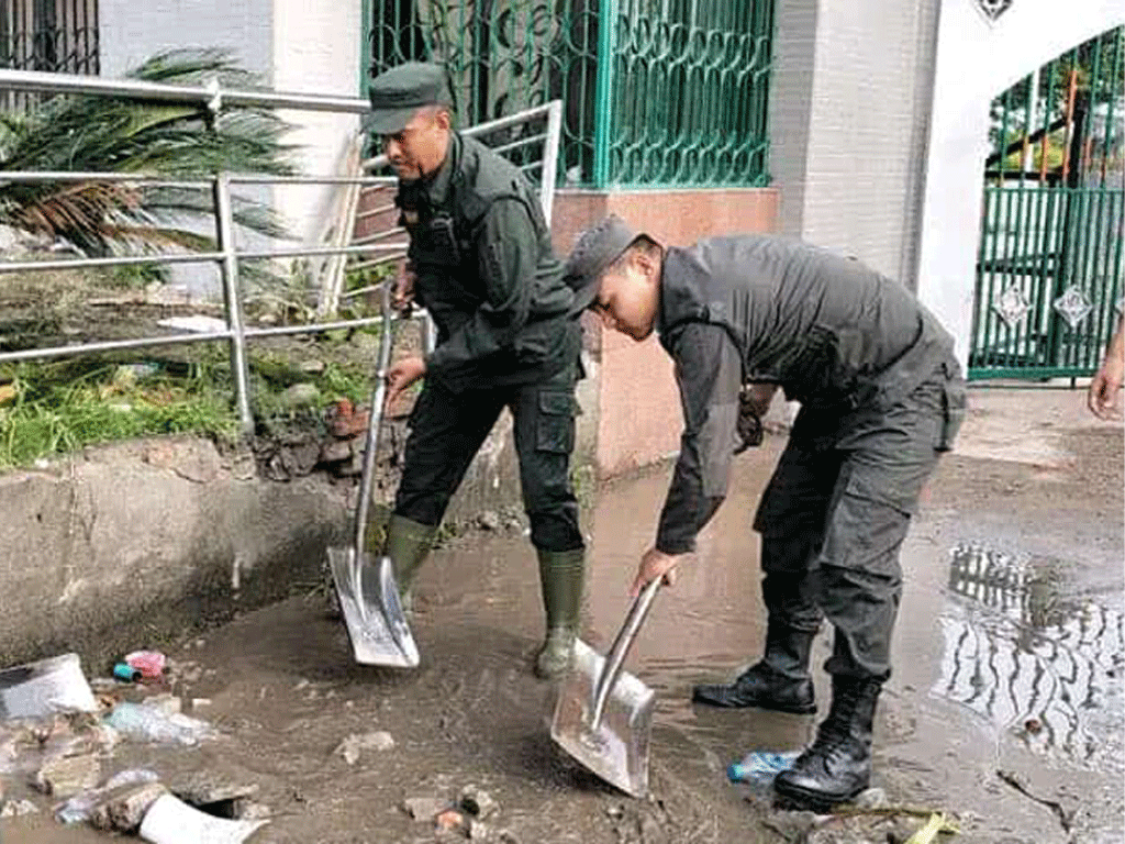 Gen-Z protest: KMC working to clear road debris