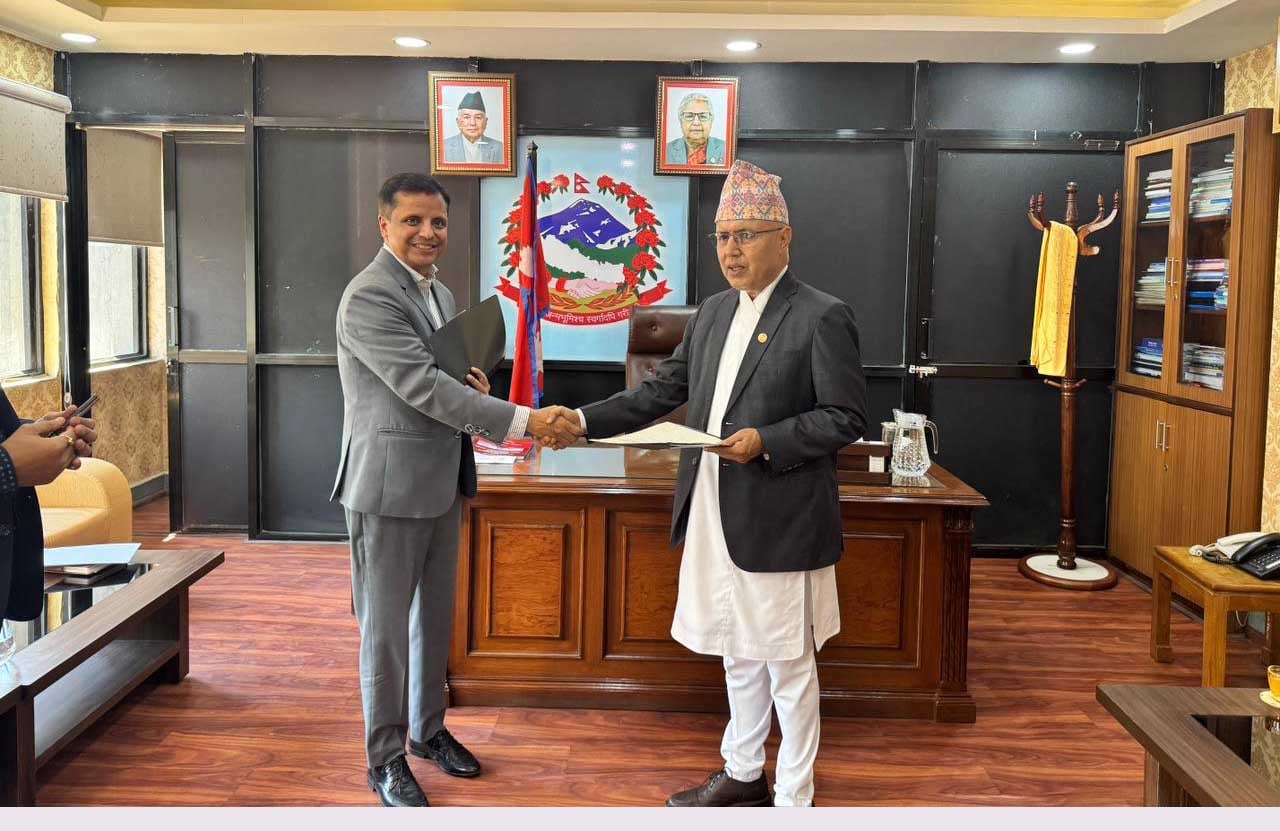 Janak Raj Sharma takes oath as Chairman of Nepal Insurance Authority