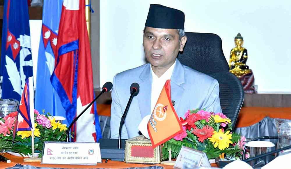 Home Minister Aryal inspects APF headquarters