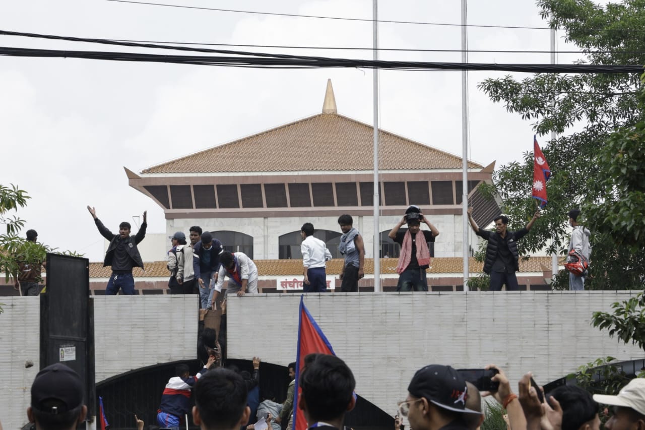 Gen Z protesters breach Parliament compound