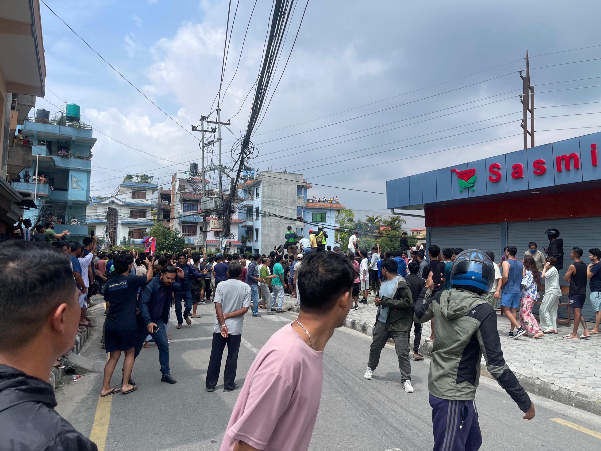 Gen-Z group protests near PM Oli’s residence in Balkot