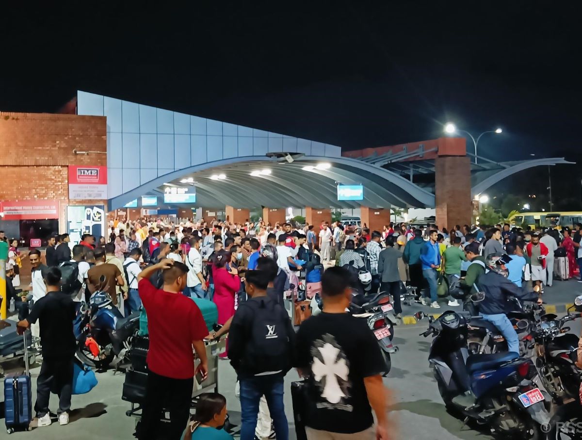 Passengers flock Tribhuvan International Airport