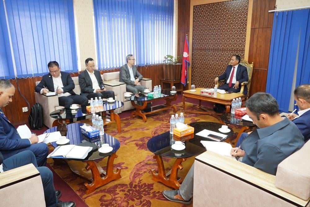 Minister Ghising holds courtesy meeting with Chinese Ambassador