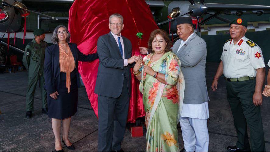 U.S. hands over two M-28 Skytruck aircraft to Nepali Army