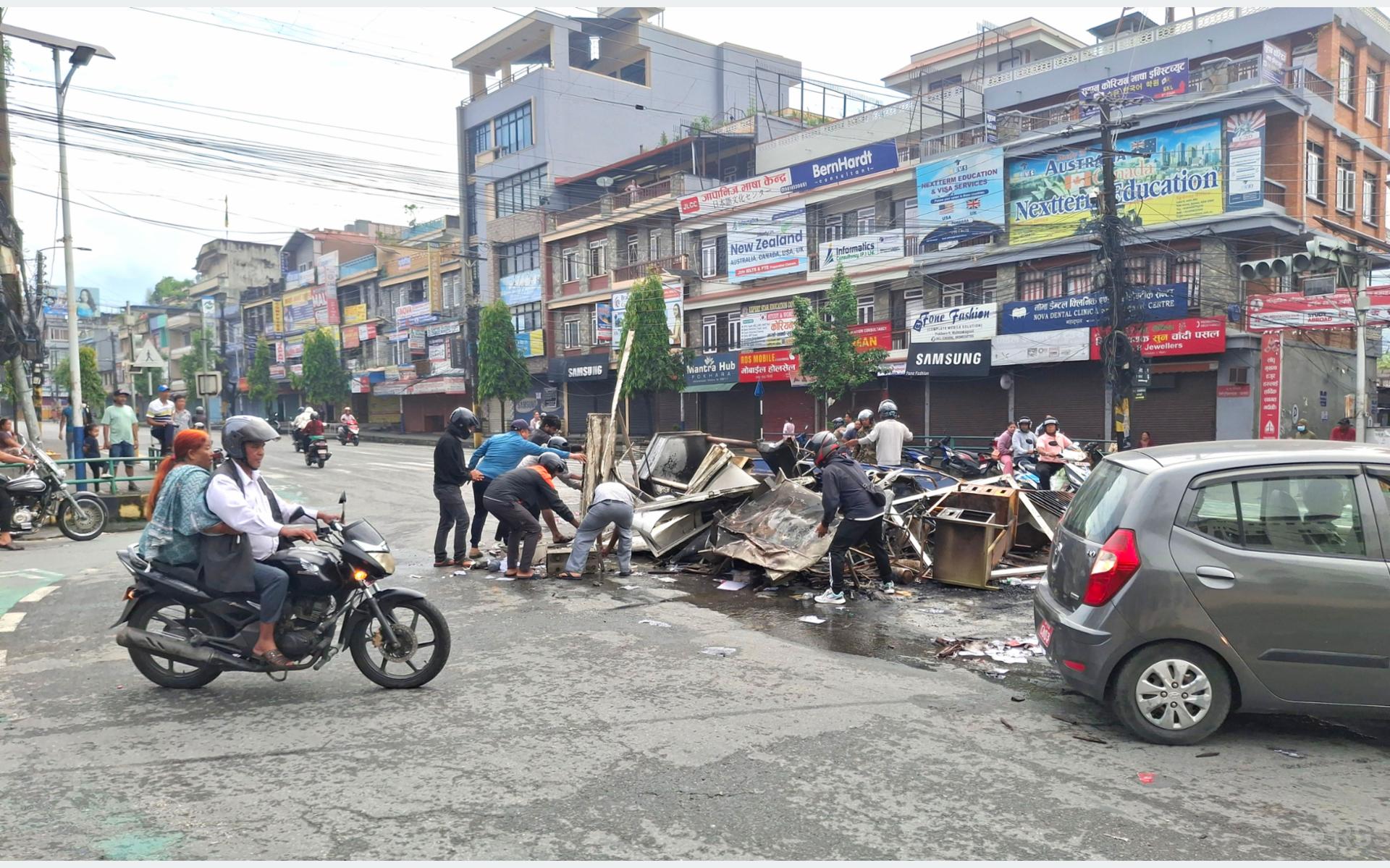GenZ start clearing debris from damaged areas