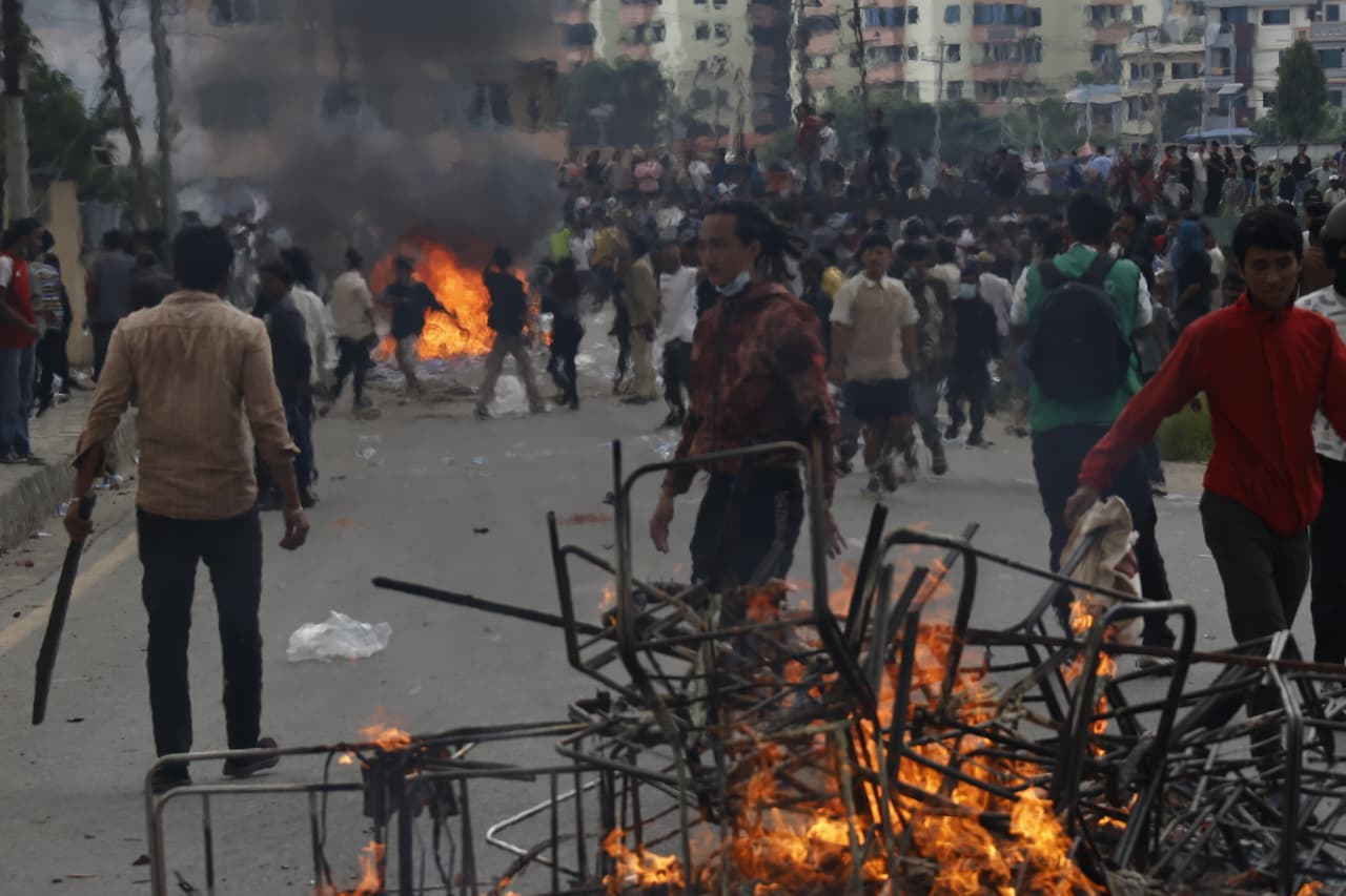 Gen Z protests escalate: Party offices, leaders’ homes torched across Nepal