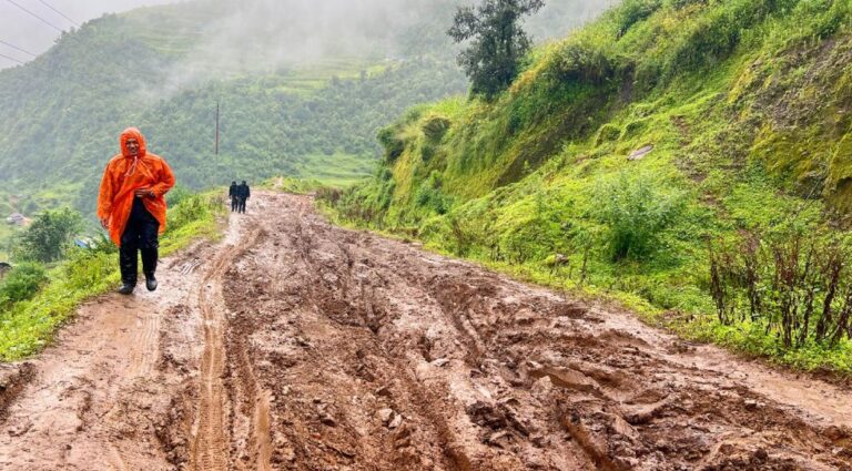 Saljhandi-Dhorpatan roadway operational after three days