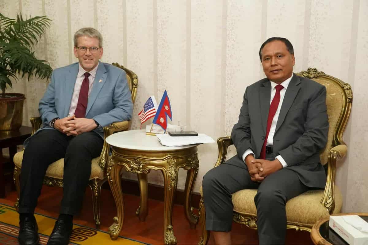 US Ambassador Thompson meets Energy Minister Ghising