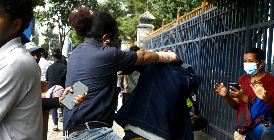 Clash erupts among Gen-Z youths outside Nepal Army Headquarters