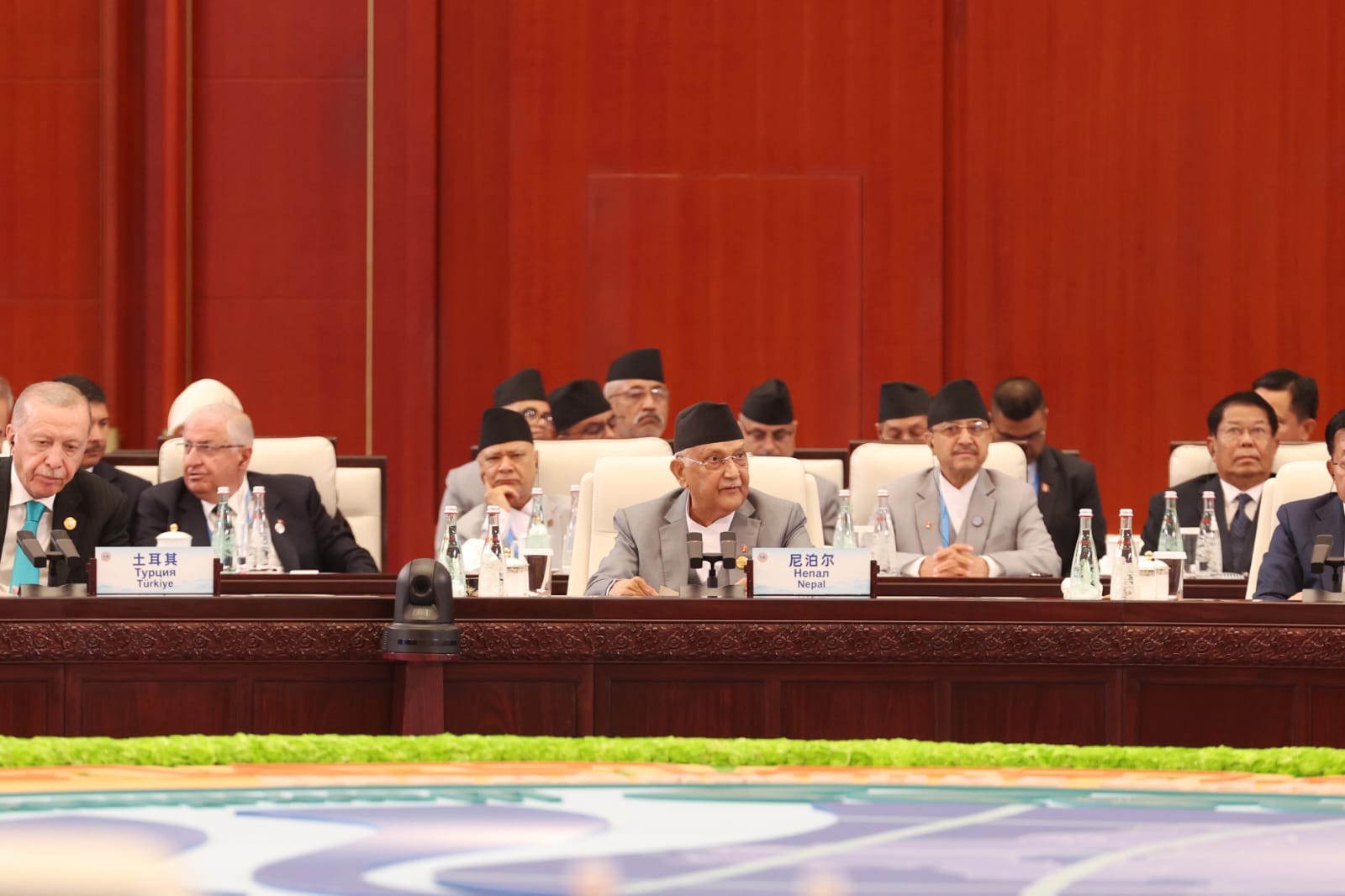 PM Oli addresses SCO Plus Summit in Tianjin