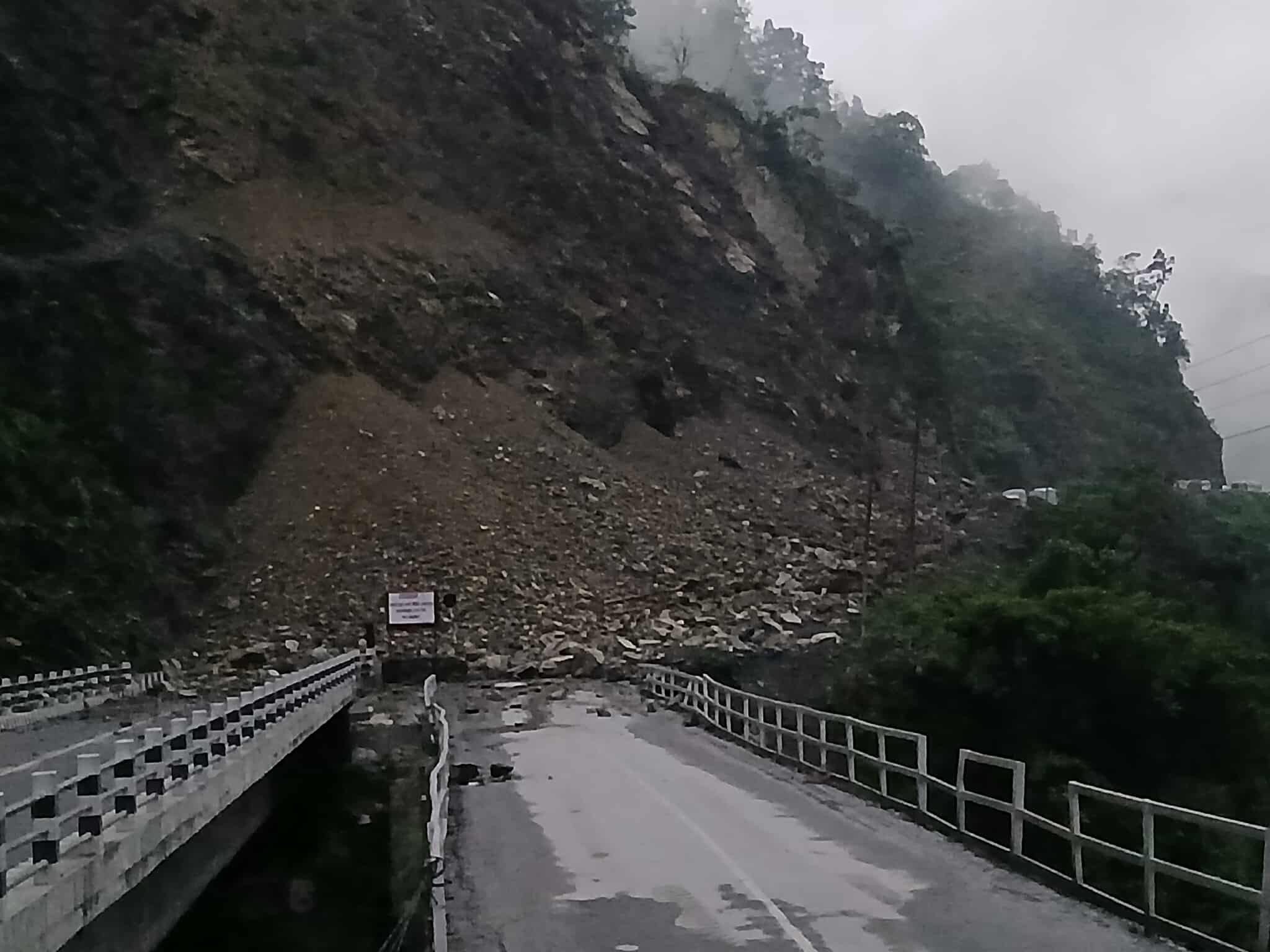Landslides obstruct various major roadways across country