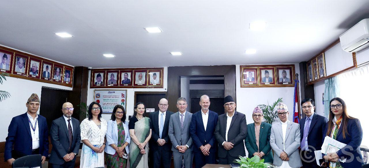 Finance Minister Paudel meets World Bank VP Zutt