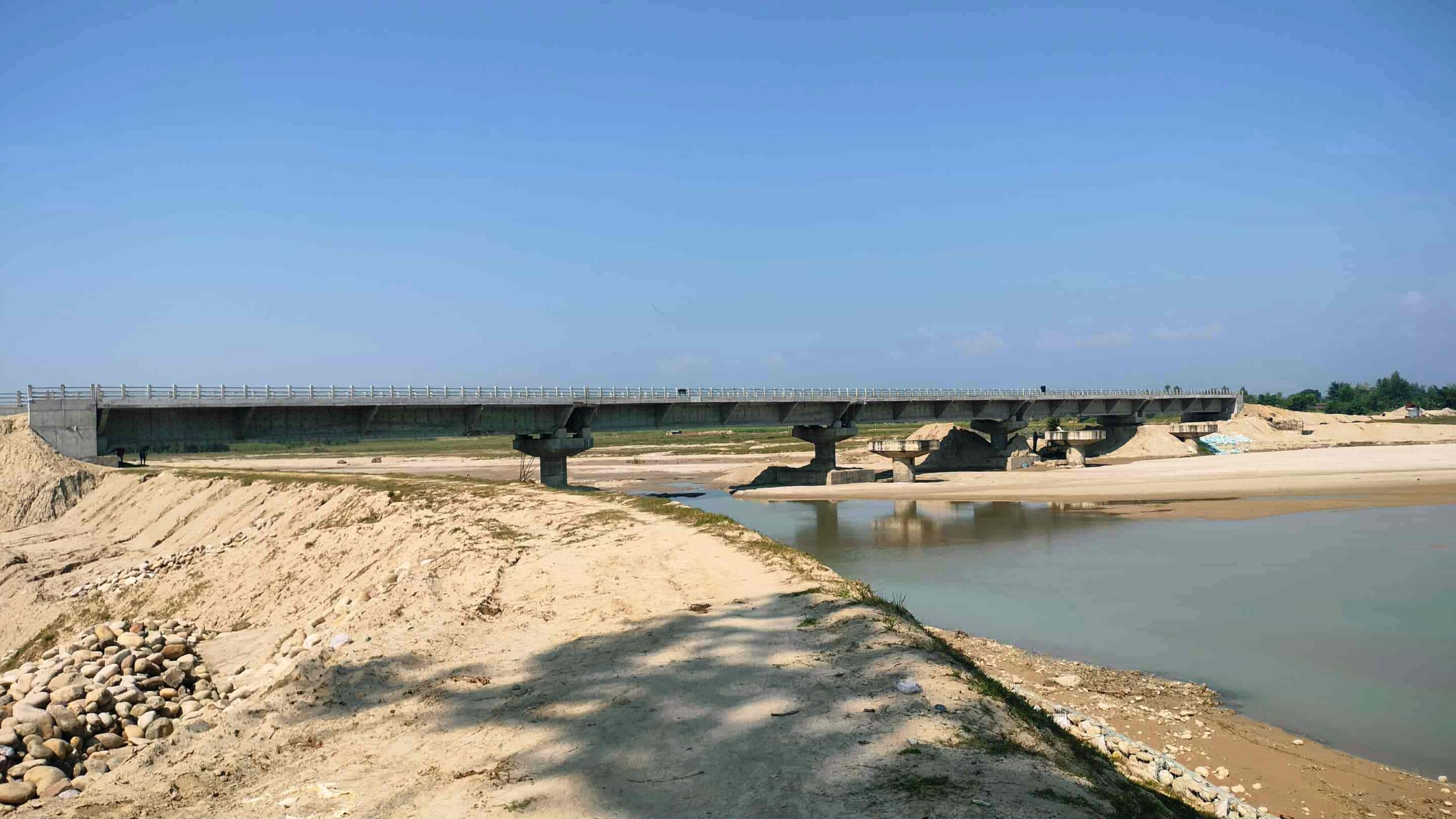 Bridge construction over Doda River in Kanchanpur 90% complete