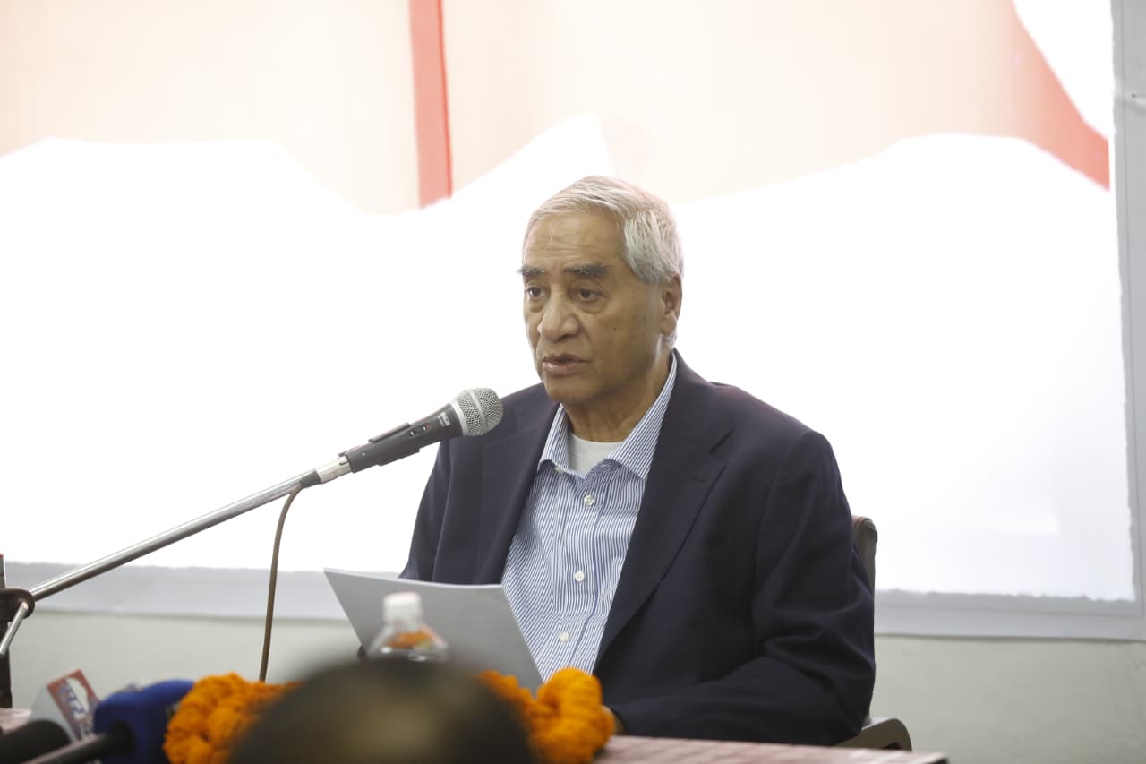 Deuba says party leadership will be transferred at upcoming general convention