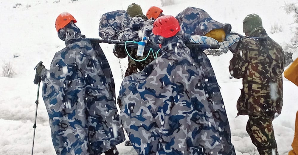 Thousands of trekkers stranded due to heavy snowfall and rain