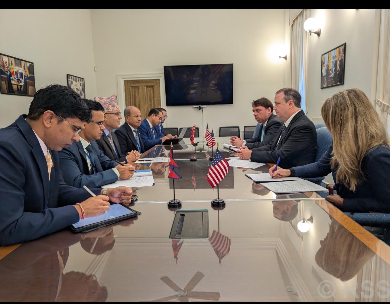 Finance Minister Khanal busy holding meetings