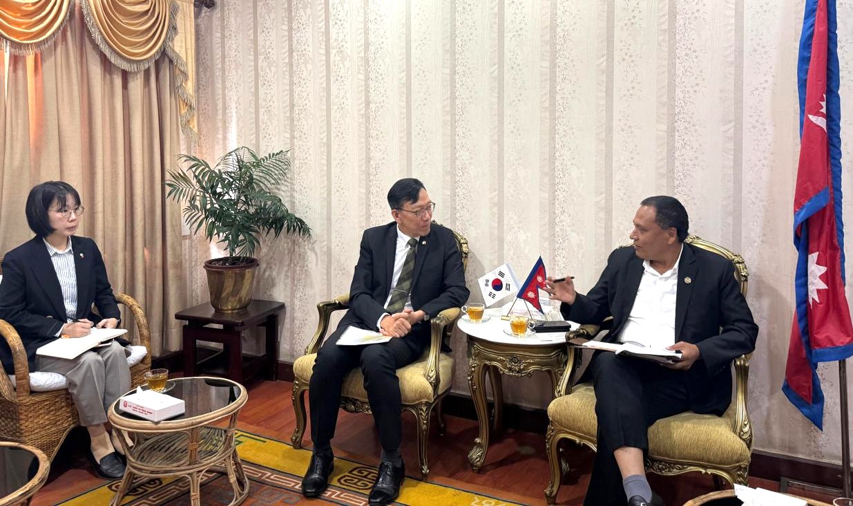 Minister Ghising meets South Korean Ambassador Park